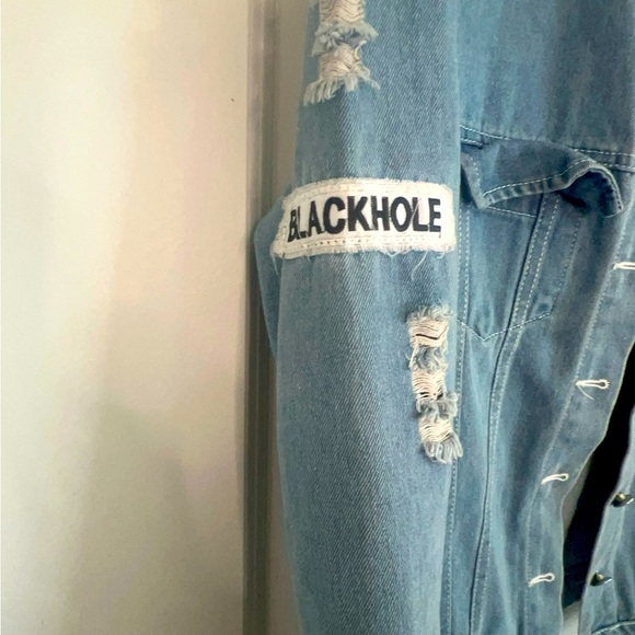 Aieryiyi - Blackhole Distressed‎ Denim Jacket - Picture 6 of 7